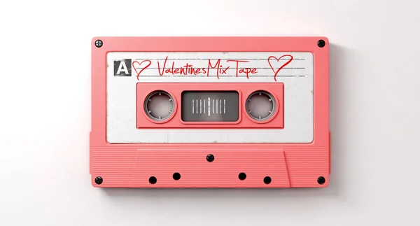 Rosa Kassette Mixtape — Stockfoto