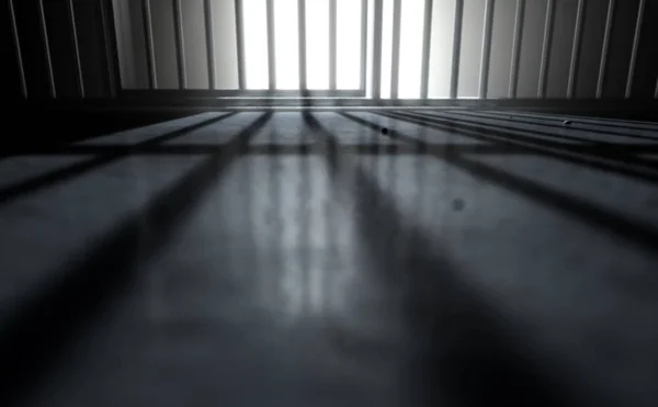 Fängelse Cell skuggor — Stockfoto
