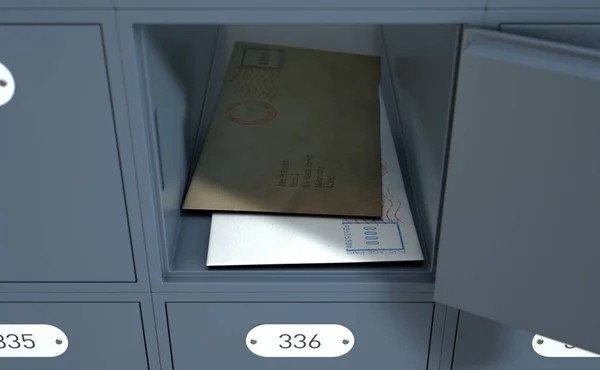 Postboxar — Stockfoto