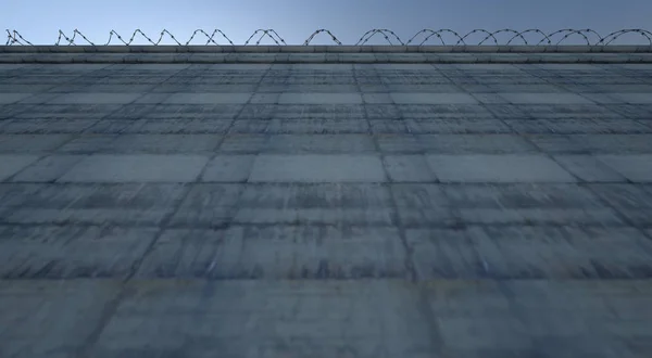 Gran muro de alta seguridad —  Fotos de Stock