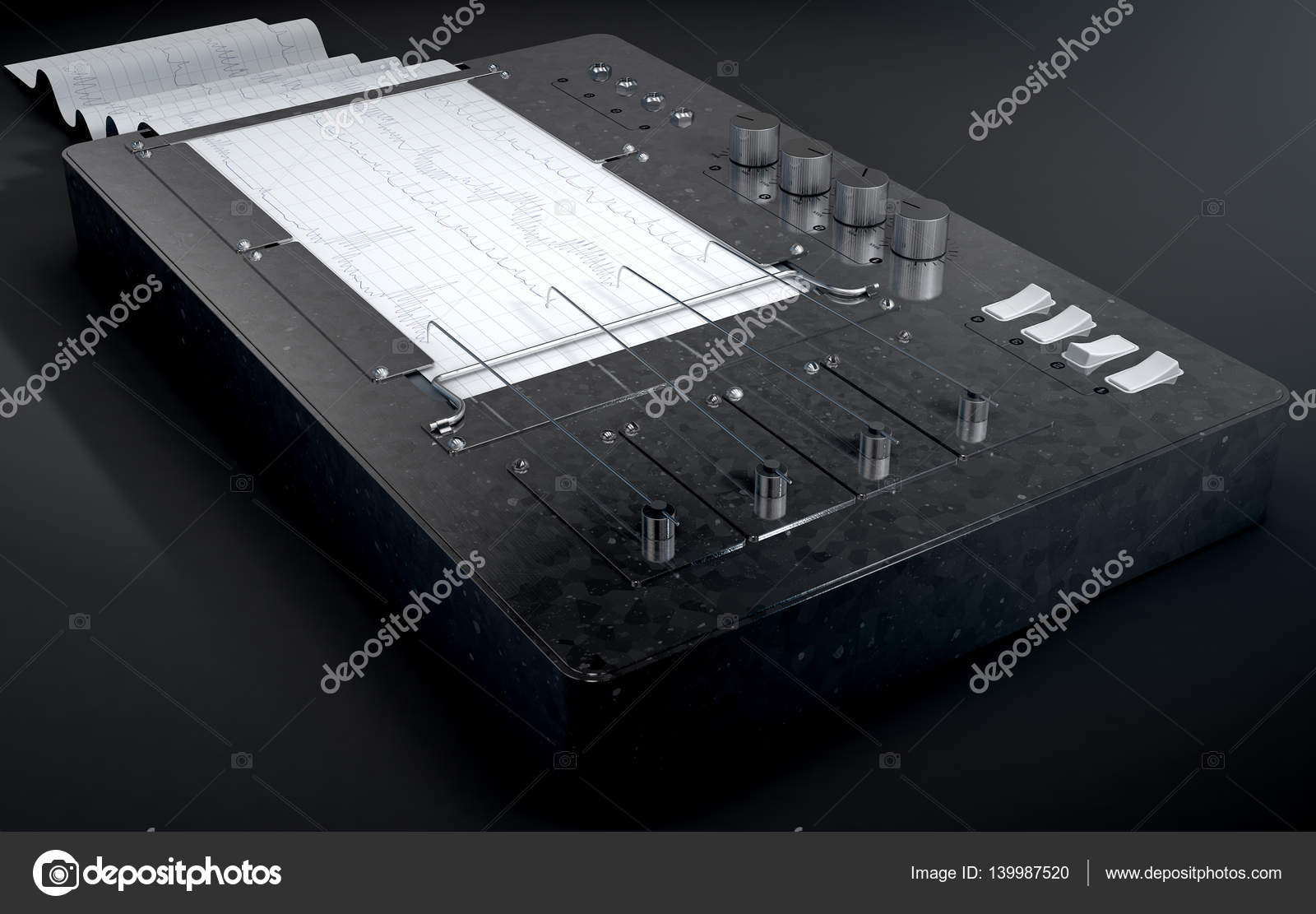 Polygraph Lie Detector Machine — Stock Photo © albund #139987520