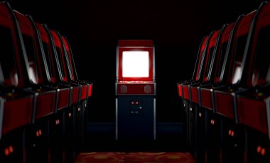 Arcade koridor bir ışıklı 