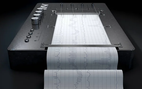 Polygraaf leugendetector Machine — Stockfoto