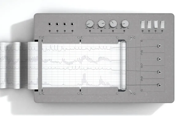 Detector de mentiras de polígrafo máquina —  Fotos de Stock