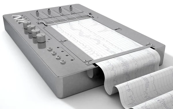 Detector de mentiras de polígrafo máquina —  Fotos de Stock