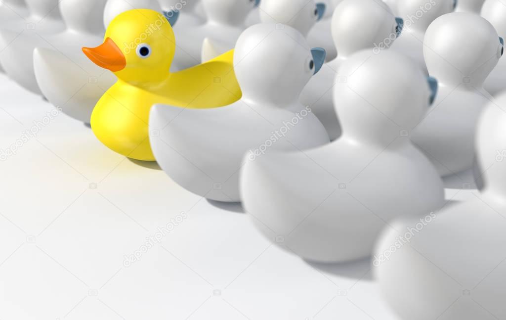 Rubber Duck Against The Flow
