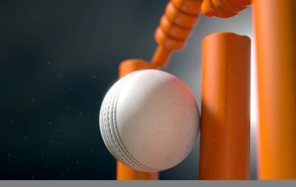 Cricket Ball Hitting Wickets