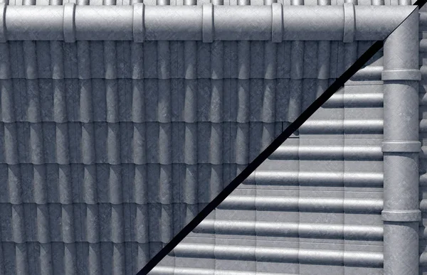 屋根のタイル デザイン トップ — ストック写真