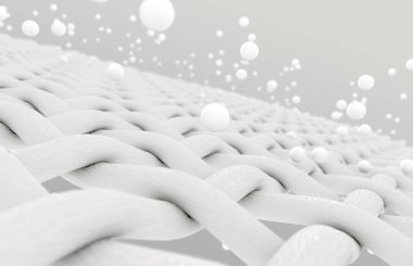 Kumaş parçacıkları ile