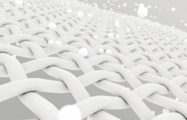 Kumaş parçacıkları ile