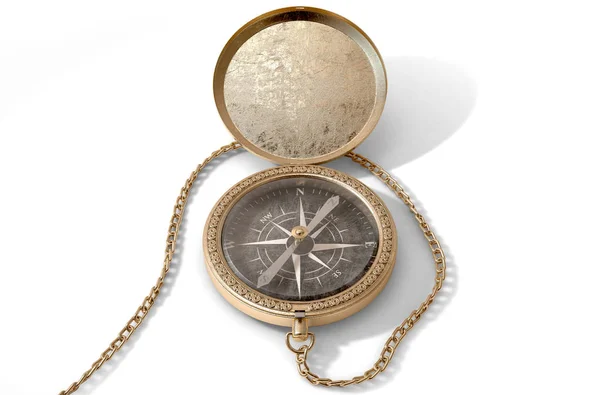 Pocket Compass i ornamentert form – stockfoto