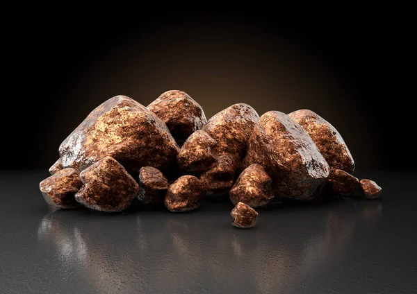 Copper Nugget Collection — Stock Photo, Image