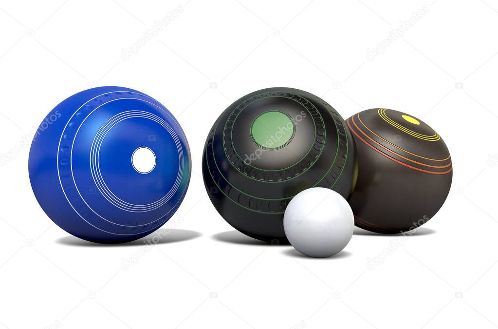 Lawn Bowls And Jack — Stock Photo © albund 146245783