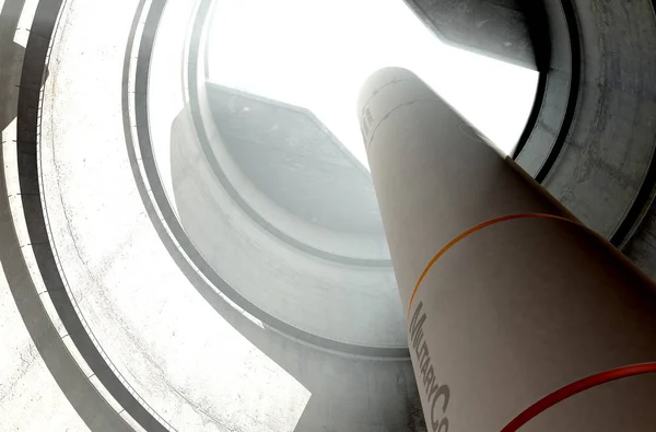 Silo de mísseis balísticos intercontinentais — Fotografia de Stock
