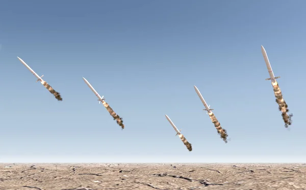 Межконтинентальная баллистическая ракета — стоковое фото