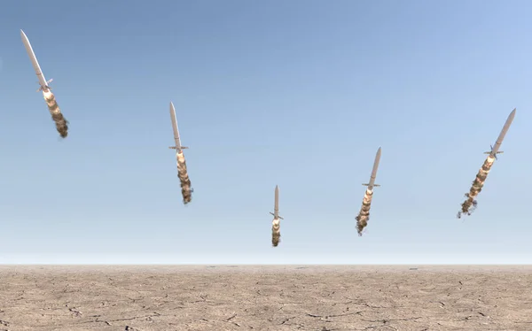 Межконтинентальная баллистическая ракета — стоковое фото
