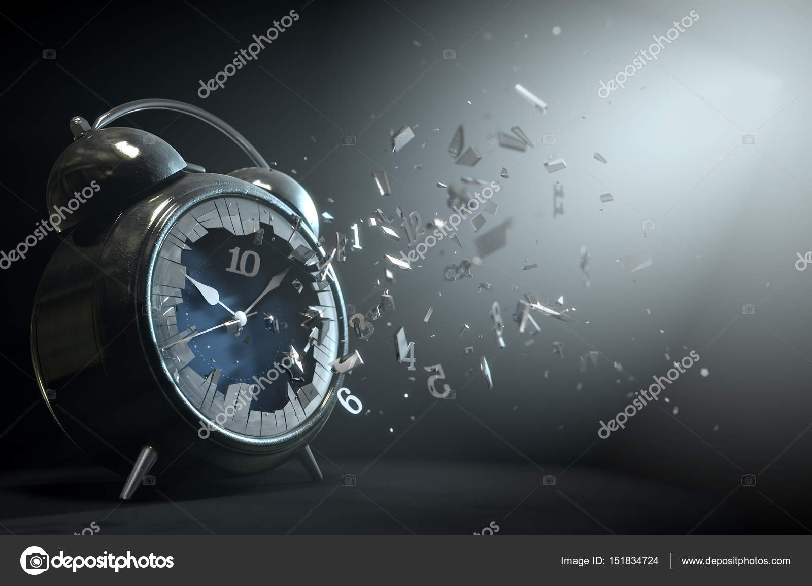 Shattered clock Stock Photos, Royalty Free Shattered clock Images |  DepositPhotos, image size:1600x1156