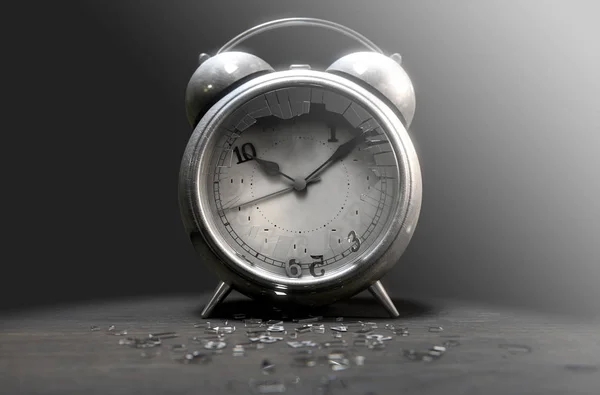 Relógio de mesa tempo esgotado — Fotografia de Stock