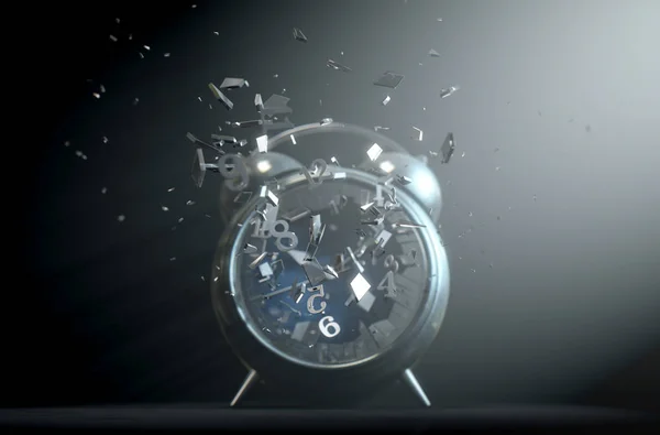 Reloj de mesa tiempo Smashing Out — Foto de Stock