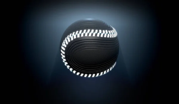 Futuristic Neon Sports Ball — Stock Photo, Image