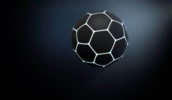 Futuristica palla sportiva al neon — Foto Stock