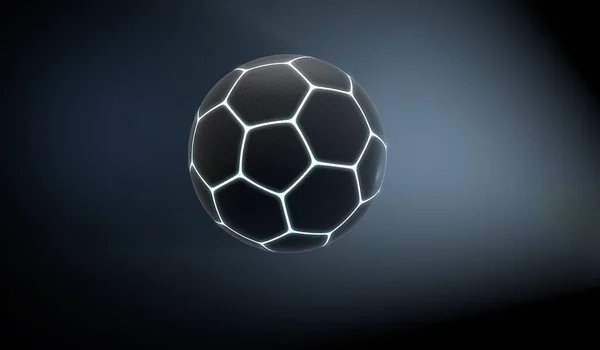 Futurystyczny Neon sportowe piłka — Zdjęcie stockowe
