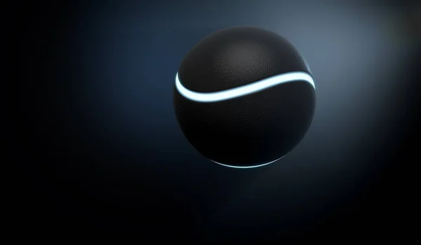 Futuristischer Neon-Sportball — Stockfoto