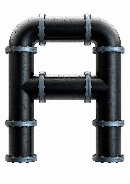 PVC Pipe Letter Concept — Stock Photo, Image