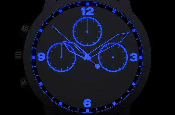 Neon Watch Face — Stock Photo, Image