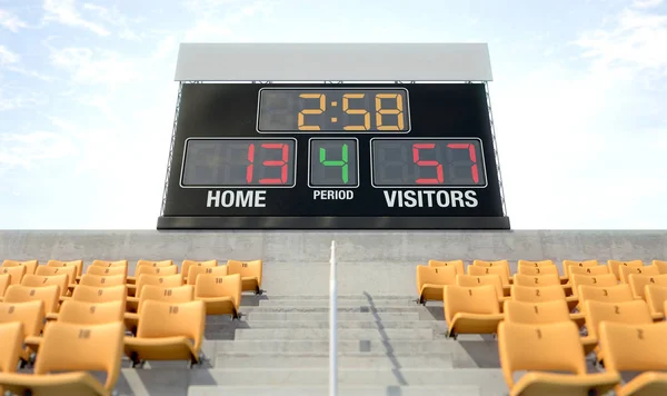 Painel de avaliação do estádio de esportes — Fotografia de Stock