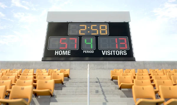 Sport Stadium Scoreboard — Fotografie, imagine de stoc
