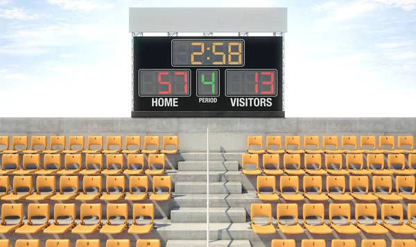 Sports Stadium Scoreboard — Stock Photo, Image