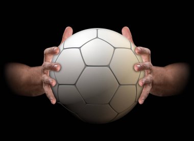 Futbol topu sürükleyici eller