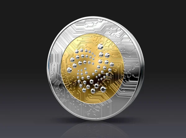 Cryptocurrency 物理コイン — ストック写真