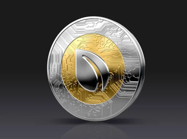 Cryptocurrency Physical Coin — Stock Photo, Image