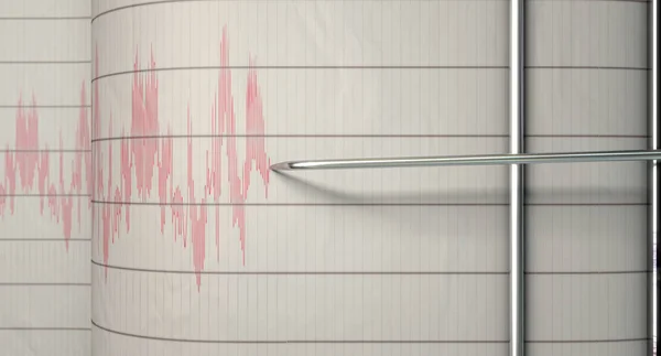 Seismograph σεισμική δραστηριότητα — Φωτογραφία Αρχείου