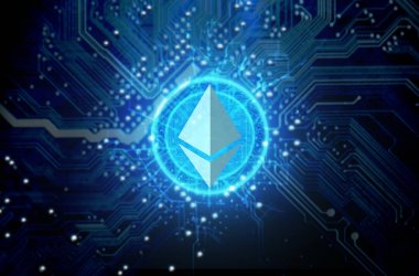 Cryptocurrency Hologram ve devre kartı