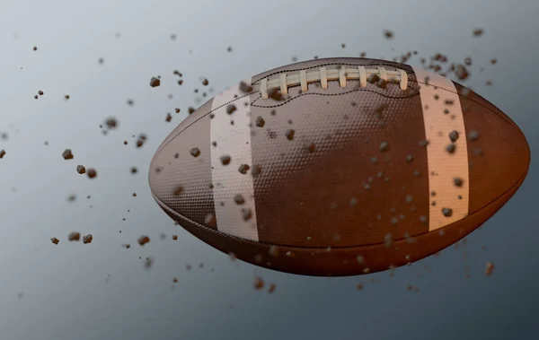 Football In Flight — Stock Photo, Image