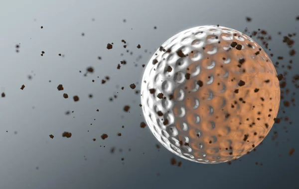 Golf Ball In Flight — Stock Photo, Image