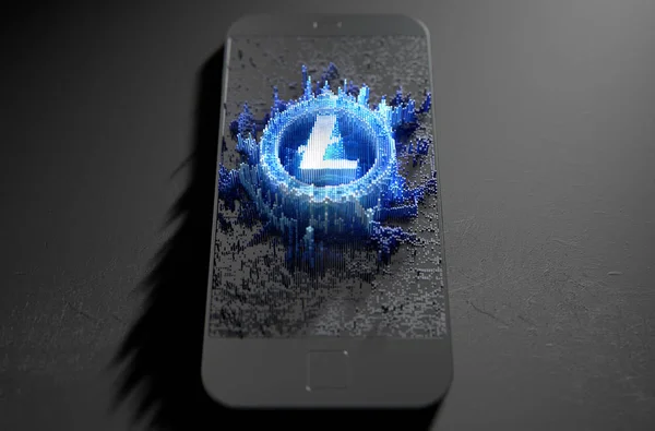 Smartphone Litecoin Cloner — Photo