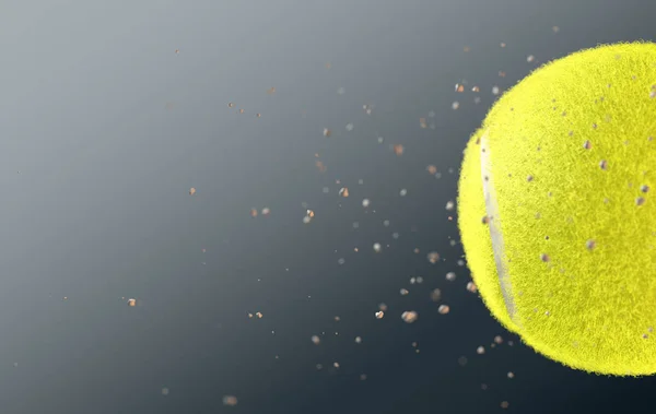 Pelota de tenis amarillo — Foto de Stock