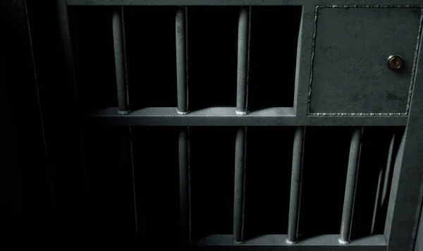 Puerta de celda de la cárcel — Foto de Stock