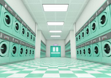 Çamaşırhanede temiz