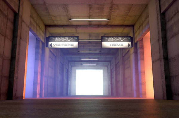 Sports Tunnel Competitor Change Rooms