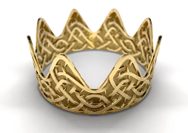 Goldene Krone mit Dornenmuster — Stockfoto