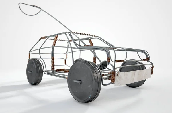 Wire Car — Stock Photo, Image