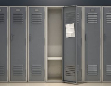 Boş Not shool Locker