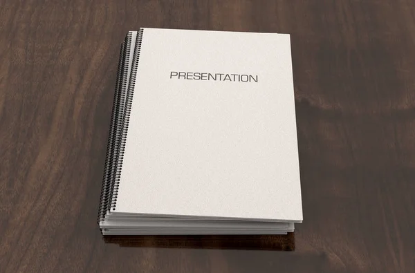 Буклет для презентации Bound Presentation — стоковое фото