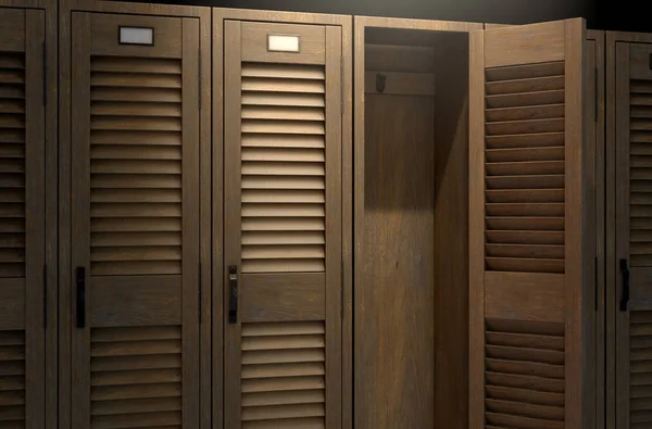 Vintage Locker And Open Door — Stock Photo, Image