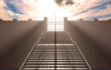 The Stairs To Heavens Gates clipart